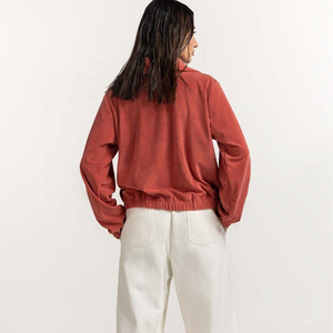 100% sudaderas de algodón de alta calidad con cuello redondo para mujer, diseño de agujeros bordados, Sudadera con capucha con dobladillo crudo, patrón estampado de talla grande 6XL, forro polar liso - Product Image 5