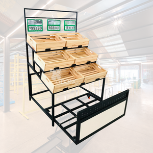 ADONG A42 Produce Display Shelf for Grocery Stores | Custom Fruit & <b>Vegetable</b> <b>Rack</b> | OEM/ODM Vietnam Manufacturing - Product Image 1