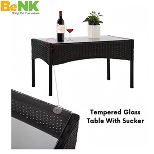 BeNK Ensemble de chaises modernes en rotin non pliable pour l'extérieur, jardin, cour, hôtel et salon, appartement et ferme - Product Image 2