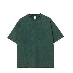 Nuevo diseño personalizar Camiseta 100% algodón 2024 liso Casual hombres camiseta de gran tamaño lavado ácido camisetas - Product Image 1