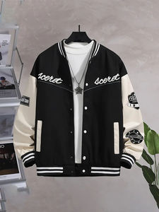 Venta caliente Versity Chaquetas Custom Cool Style Fleece Winter Versity Chaquetas Béisbol Bomber Versity Chaquetas para hombres - Product Image 3