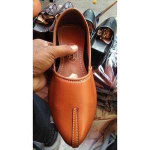 Zapato informal marrón Rajasthani marca personalizada cuero genuino impermeable BS internacional de moda 2025 Super Trending Vintage - Product Image 1