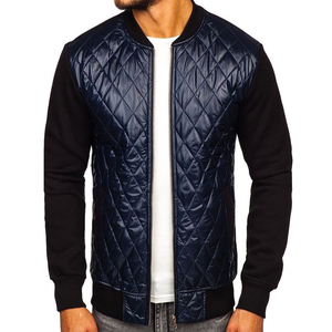 OEM personalizado 2024 moda de los hombres ligero Delgado cremallera chaqueta de bombardero de poliéster personalizado para primavera otoño impermeable de talla grande - Product Image 2