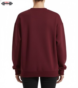 Sweat à capuche oversize en molleton de coton de haute qualité pour femme, avec logo personnalisé sur le devant, style streetwear d'hiver - Product Image 6