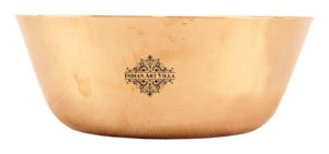 Bol de service IndianArtVilla Pure Bronze Plain Design-Ustensiles de service pour hôtel et restaurant à domicile - Product Image 2