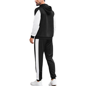 Ensemble de survêtement en tissu doux pour homme, sweat-shirt et pantalon de survêtement 2 pièces, 100% coton, logo personnalisé imprimé à l'écran, ensembles de jogging, survêtements unisexes - Product Image 3