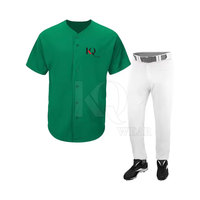 Tenues de baseball sur mesure respirantes, à séchage rapide et légères pour hommes adultes - Vêtements de sport professionnels pour équipes 100 % polyester