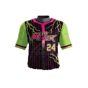 Uniforme de béisbol por encargo de alta calidad, novedad, uniforme de béisbol transpirable al por mayor - Product Image 5