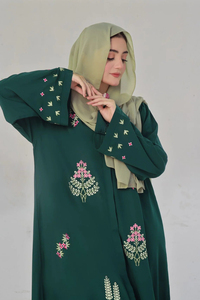Venta caliente ropa musulmana señoras Abayas nueva moda islámica Pakistán hecho mujeres Abaya personalizado para uso al aire libre - Product Image 3