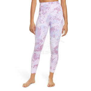 Mallas deportivas transpirables de cintura media para mujer a la venta logotipo personalizado cintura elástica baja MOQ Activewear Pantalones - Product Image 2