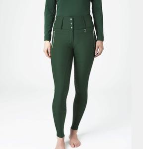 Pantalones de Montar a Caballo de Alta Calidad para Mujer, Cintura Alta, Transpirables, Leggings de Lona, Jodhpurs - Product Image 1