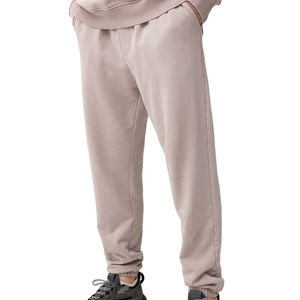 Pantalones Deportivos de Hombre de Algodón Grueso con Cordón, Diseño Personalizado, Lavado Ácido - Product Image 1