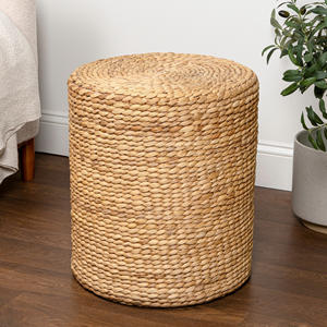 Proveedor líder en Vietnam de puf de jacinto de agua tejido a mano, taburete otomano de bajo precio - Product Image 6