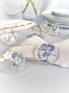 Anillo de Servilleta de Resina, Decoración de Mesa para Restaurante, Boda, Fiesta, Anillos de Servilleta de Resina Hechos a Mano, Anillo de Servilleta Personalizado - Product Image 2