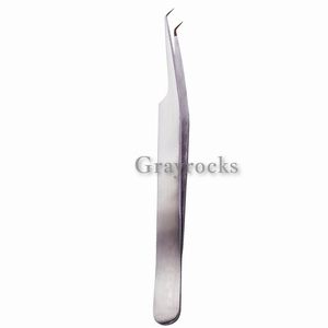 Vente en gros de pinces à plasma pointues en or pour femmes, instruments de beauté en acier inoxydable avec marque privée pour pince à cils - Product Image 2