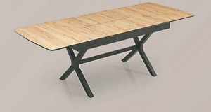 Juego de comedor moderno y elegante con 1 mesa y 6 sillas con escritorio fijo, muebles para el hogar, cocina o villa - Product Image 2