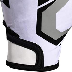 Guantes de fútbol americano para niños de la marca Handlady, stock al por mayor, revestimiento de silicona de cuero sintético dorado, gran agarre antideslizante - Product Image 5