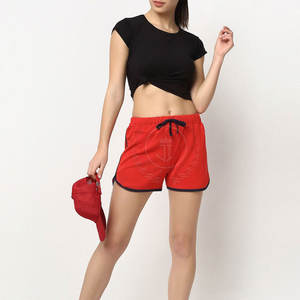 Women High <b>Waist</b> Breathable Casual Shorts Custom Made Summer 2025 Wholesale High Quality <b>Elastic</b> <b>Waist</b> - Product Image 4