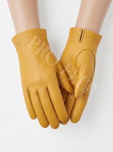 Guantes de Invierno de Cuero Genuino al por Mayor, Guantes de Conducción Suaves de Dedo Completo con Forro Cálido para Protección de Manos en Clima Frío - Product Image 5