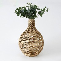 Décoration tropicale luxueux vases de table jacinthe d'eau rétro fleurs pot vase quantité en vrac pour l'exportation