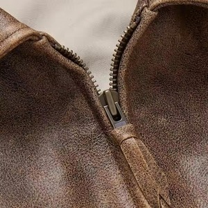 แจ็กเก็ตหนังสำหรับผู้ชายแจ็กเก็ตหนังสไตล์สตรีทแวร์ - Product Image 3