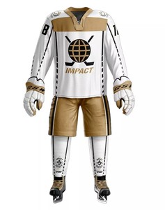 Vêtements de Hockey sur glace 100% Polyester, nouveau Design, tenue de Sport d'équipe personnalisée, uniformes de Hockey sur glace bon marché, Services OEM et ODM - Product Image 2