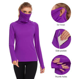 Couvre-visage personnalisé de haute qualité 100% polyester impression numérique de visage masqué en polyester/coton pour vêtements sweats à capuche pour femmes - Product Image 4