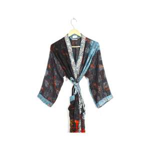 Nuevo Kimono de Seda Elegante, Camisón Largo Maxi, Bata para Primavera/Verano/Otoño, Ropa de Dormir Transpirable para Playa - Product Image 4