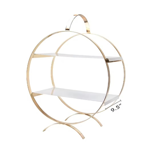 Soporte de pastel de Metal en forma de corazón Recubrimiento de polvo negro Bandeja de aluminio para servir alimentos y bocadillos con asas de diseño para centro de mesa - Product Image 5