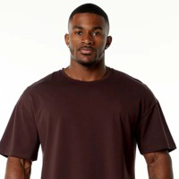 Camisetas de Hombre Personalizadas con Logotipo Impreso, Talla Grande, 220 GSM, Algodón/Fibra de Bambú, Transpirables, Elásticas, hasta la Talla 6XL