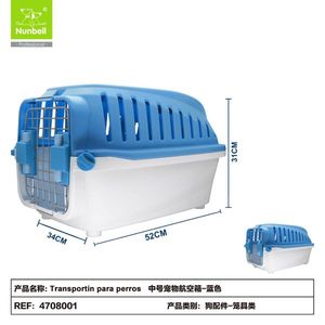 Wholesale Manufacturer's Airline Approved Dog Pet Carrier Plastic Ventilated Pet Travel <b>Crate</b> Transport <b>Box</b> for Pet Carrying - Product Image 3