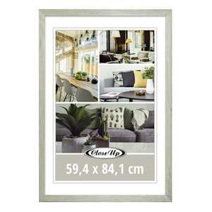 Cadre photo en bois de style américain antique DIN A1 59,4 x 84,1 cm, décoration en bois flotté, cadre photo simple gravé pour la décoration intérieure - Product Image 1