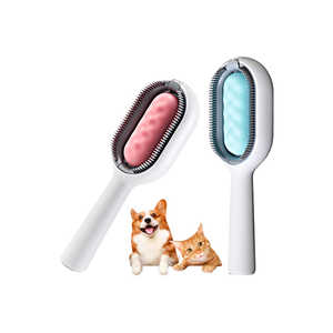 Cepillo para pelo de mascotas, peine autolimpiante para gatos, para el cuidado de perros, antiarañazos, diseño moderno, opción de color rosa y azul - Product Image 5