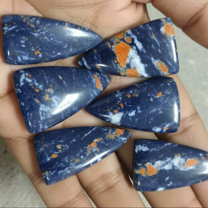 พลอยคาโบชองคุณภาพสูง แบบหลวม ด้านหลังแบน สำหรับบำบัดรักษา ขายส่ง พลอยคาโบชองขัดเงาด้วยมือ รูปทรงและขนาดคละแบบ - Product Image 3