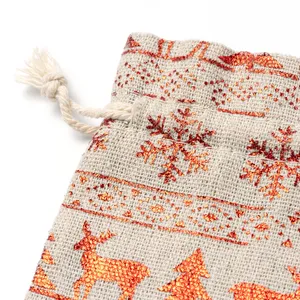 Sacs de sport personnalisés Elko avec cordon de serrage, sac cadeau de Noël pour gadgets, article promotionnel - Product Image 1