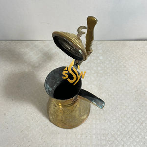 Pot Dallah à café de cuisine en laiton à design abordable nouveauté maison mariage décoratif thé et café Dallah Pot - Product Image 5