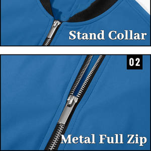 Top Trending Bomber Jackets Logotipo personalizado con impresión Mejor producto Venta al por mayor Tamaño regular Chaqueta de bombardero transpirable para los hombres - Product Image 3