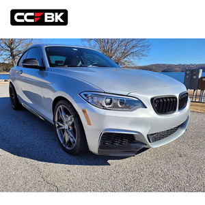 Pour BMW F22 F23 <span class=keywords><strong>M</strong></span> Sport 220i 228i 230i 235i 240i 2013-2021 Ailerons avant inférieurs en carbone sec style MP, séparateurs d'angle latéraux - Product Image 5