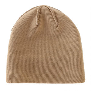Gorro de Punto de Algodón Beige con Diseño de Camuflaje, Color Sólido, con Puño, Unisex, para Invierno, 56-58CM, Estilo Casual para Exteriores, Talla Adulto - Product Image 2