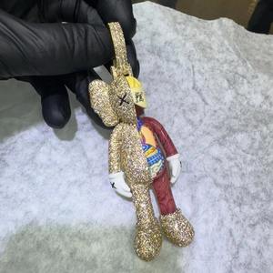 Colgante de Plata S925 Chapado en Oro con Diamantes Iced Out, Joyería Fina, Estilo Único Hip Hop, Colgantes y Dijes Finos de Moissanita VVS para Hombre - Product Image 5