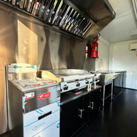Tam Donanımlı Ticari Yemek Treyleri, Restoran ve Fast Food İşletmeleri için Mutfaklı Mobil Satış Treyleri