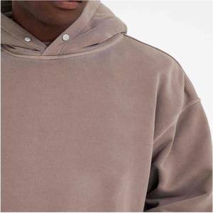 Pull à capuche basique pour hommes et femmes Vêtements et streetwear Coton polaire teint uni Logo personnalisé Design Hiver Sweats à capuche pour hommes - Product Image 5