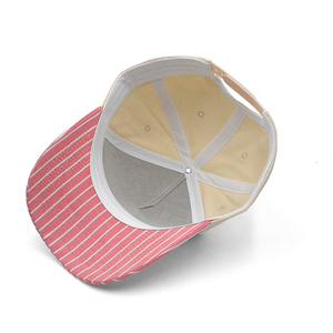 Tùy Chỉnh Đồng Bằng Màu Trắng Khâu Màu Cam Và Màu Trắng Đầy Đủ Màu Sắc Biểu Tượng Nông Dân Phong Cách Trống Mũ Bóng Chày - Product Image 3