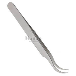 Pinzas para Pestañas Profesionales de Alta Calidad para Uso en Salones de Belleza, Punta Curva, Acero Inoxidable Duradero, Punta Suave - Product Image 6