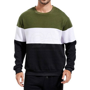 สเวตเชิ้ตสำหรับผู้ชายเสื้อสเวตเชิ้ตแบบบล็อกสีขนาดใหญ่ดีไซน์ไม่ซ้ำใคร - Product Image 1