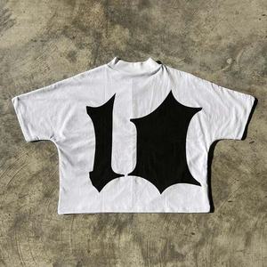 280 Gsm Heavyweight T-shirt Crew Neck Oversized Boxy Tshirt Custom Dtg Print Street Wear Tee Cotton Cropped T Shirt <b>For</b> Women - Product Image 3