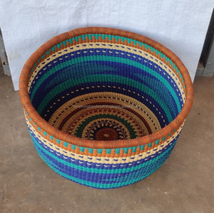 ตะกร้า bolga จากธรรมชาติทำด้วยมือตะกร้าหญ้าทะเลยังตะกร้าเก็บของสำหรับบ้าน - Product Image 5