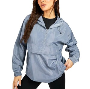 แจ็กเก็ตกันลมโพลีเอสเตอร์กันน้ำน้ำหนักเบามีซิประบายอากาศได้โลโก้ออกแบบได้ตามต้องการ - Product Image 1