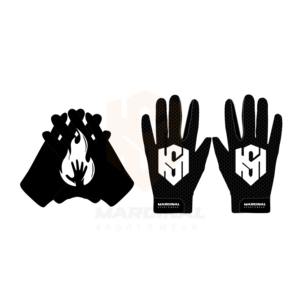 Anti-Slip Grip Hand Grips Customizable Design Colors Sizes Full Finger Adjustable Wrist Strap Hook Loop Closure American <b>Gloves</b> - Product Image 2