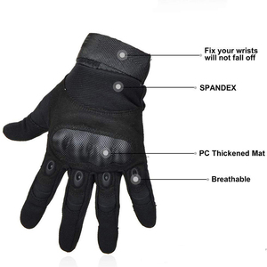 Offre spéciale, étiquette personnalisée, gants tactiques en cuir de conception personnalisée de nouveau style, protection des mains pour l'extérieur, vente en gros - Product Image 6